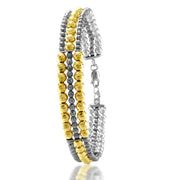Taraash Sterling Silver Gold Plated Bangle For Women - Taraash