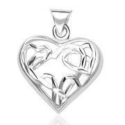 Taraash Sterling Silver Heart Pendant With Chain For Girls COMBO PDCH 82 - Taraash