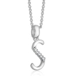 Load image into Gallery viewer, Taraash Sterling Silver Initial &quot;S&quot; CZ Pendant For Men /Women CBPD028I-11 - Taraash
