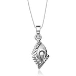 Load image into Gallery viewer, Taraash Sterling Silver Krishna Fether Pendant With Chain For Unisex COMBO PDCH 57 - Taraash
