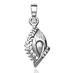 Load image into Gallery viewer, Taraash Sterling Silver Krishna Fether Pendant With Chain For Unisex COMBO PDCH 57 - Taraash

