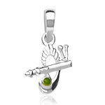 Load image into Gallery viewer, Taraash Sterling Silver Krishna Flute Pendant With Chain For Unisex COMBO PDCH 56 - Taraash
