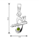 Load image into Gallery viewer, Taraash Sterling Silver Krishna Flute Pendant With Chain For Unisex COMBO PDCH 56 - Taraash
