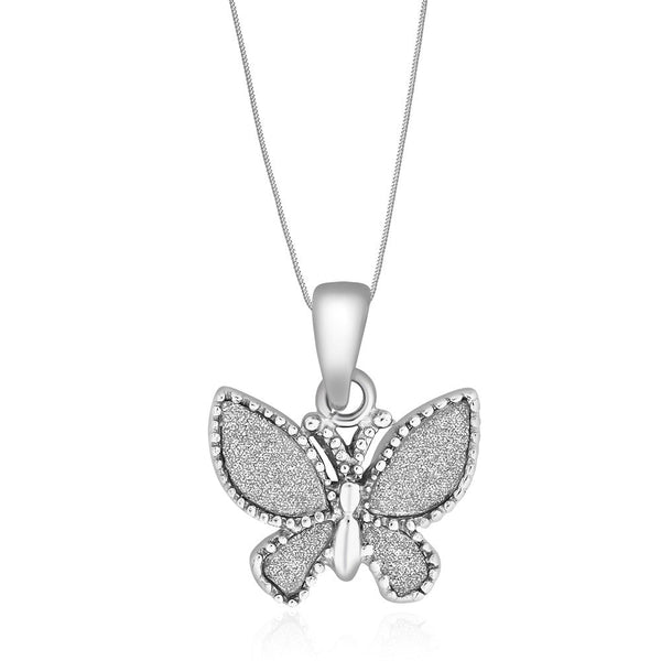Taraash Sterling Silver Lovely Butterfly Pendant With Chain For Women COMBO PDCH 124 - Taraash