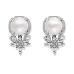 Load image into Gallery viewer, Taraash Sterling Silver Lovely Designer CZ Pearl Earring for Women - Taraash
