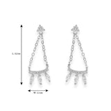 Taraash Sterling Silver Marquise Cut Cz Adorn Tanmaniya Necklace Set For Women NS1282R - Taraash