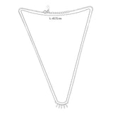 Taraash Sterling Silver Marquise Cut Cz Adorn Tanmaniya Necklace Set For Women NS1282R - Taraash