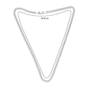 Taraash Sterling Silver Masculine Curb Link Chain For Men ACDH1206C20IN - Taraash