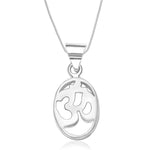 Load image into Gallery viewer, Taraash Sterling Silver Om Pendant With Chain For Unisex COMBO PDCH 60 - Taraash