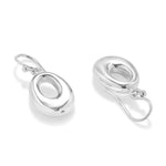 Load image into Gallery viewer, Taraash Sterling Silver Open Oval Shape Hollow Hook Earrings For Women CBER297I - 02 - Taraash