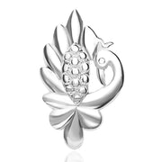 Taraash Sterling Silver Peacock Pendant With Chain For Women COMBO PDCH 83 - Taraash