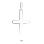Load image into Gallery viewer, Taraash Sterling Silver Plain Cross Pendant With Chain For Unisex COMBO PDCH 109 - Taraash
