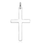 Load image into Gallery viewer, Taraash Sterling Silver Plain Cross Pendant With Chain For Unisex COMBO PDCH 113 - Taraash
