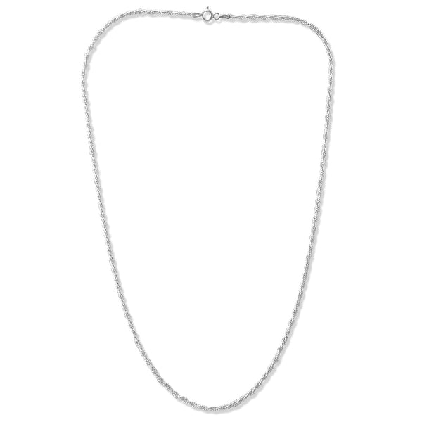 Taraash Sterling Silver Rope Design Chain For Women - Taraash