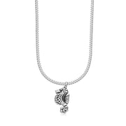 Taraash Sterling Silver Seahorse Pendant With Chain For Men COMBO PDCH 154 - Taraash