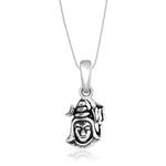Load image into Gallery viewer, Taraash Sterling Silver Shiv Pendant With Chain For Unisex COMBO PDCH 105 - Taraash
