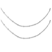Taraash Sterling Silver Snake Chain Designer Anklet For Women - Taraash