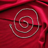 Taraash Sterling Silver Snake Skin Design Chain For Women ACMR451L18IN - Taraash
