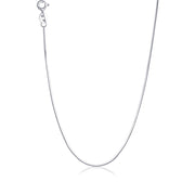 Taraash Sterling Silver Snake Skin Design Chain For Women ACMS25N8C16IN - Taraash