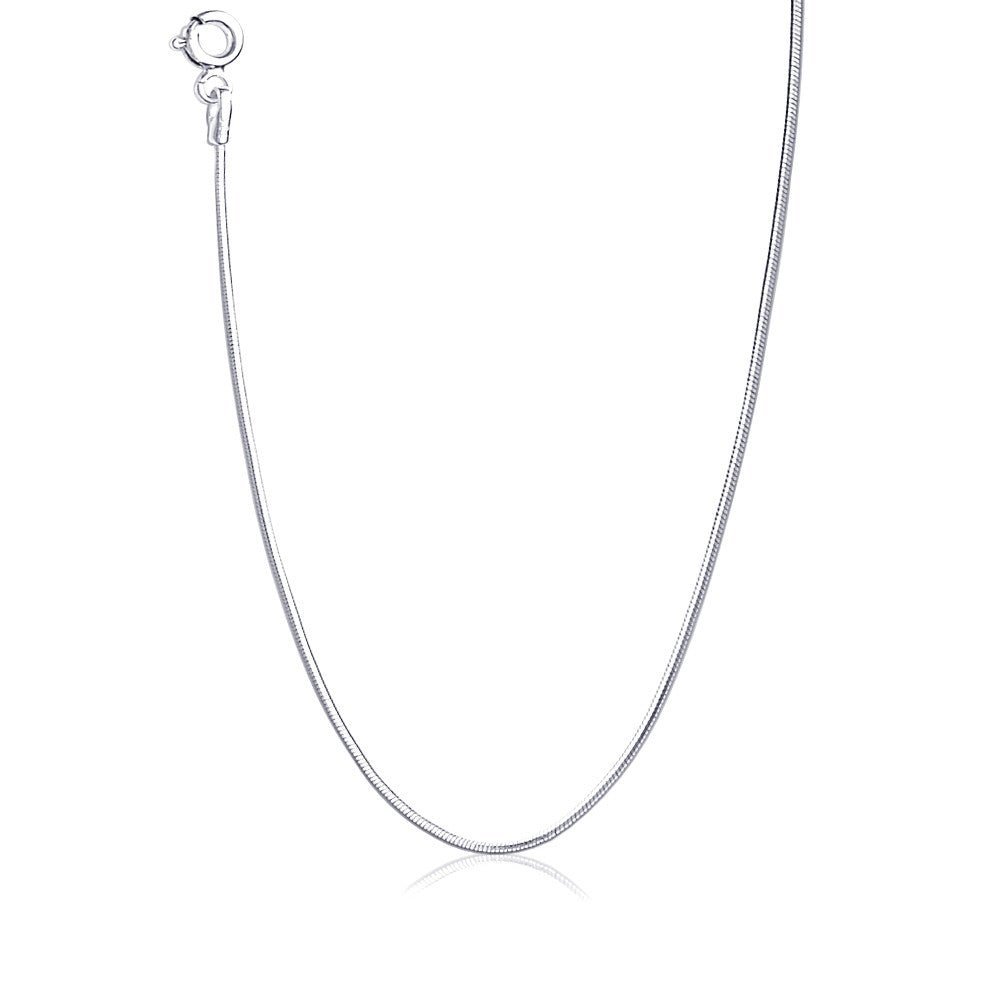 Taraash Sterling Silver Snake Skin Design Chain For Women ACMS30N8C16IN - Taraash