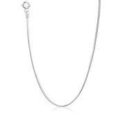 Taraash Sterling Silver Snake Skin Design Chain For Women ACMS30N8C16IN - Taraash