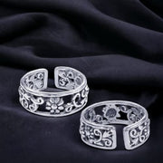 Taraash Sterling Silver Timeless Vintage Style Toe Ring For Women LR1182A - Taraash