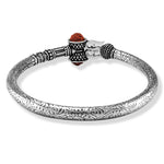 Load image into Gallery viewer, Taraash Sterling Silver Trishul Rudraksha Kada For Men - Taraash
