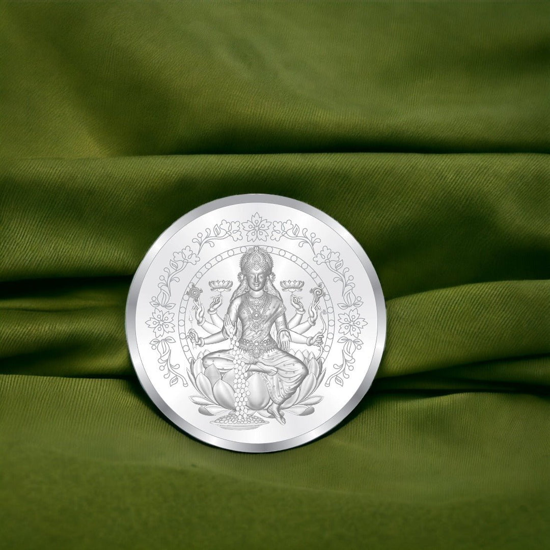 Taraash Traditional Lakshmiji 999 Purity 10 Gram Silver Coin CF11R2G10 - Taraash