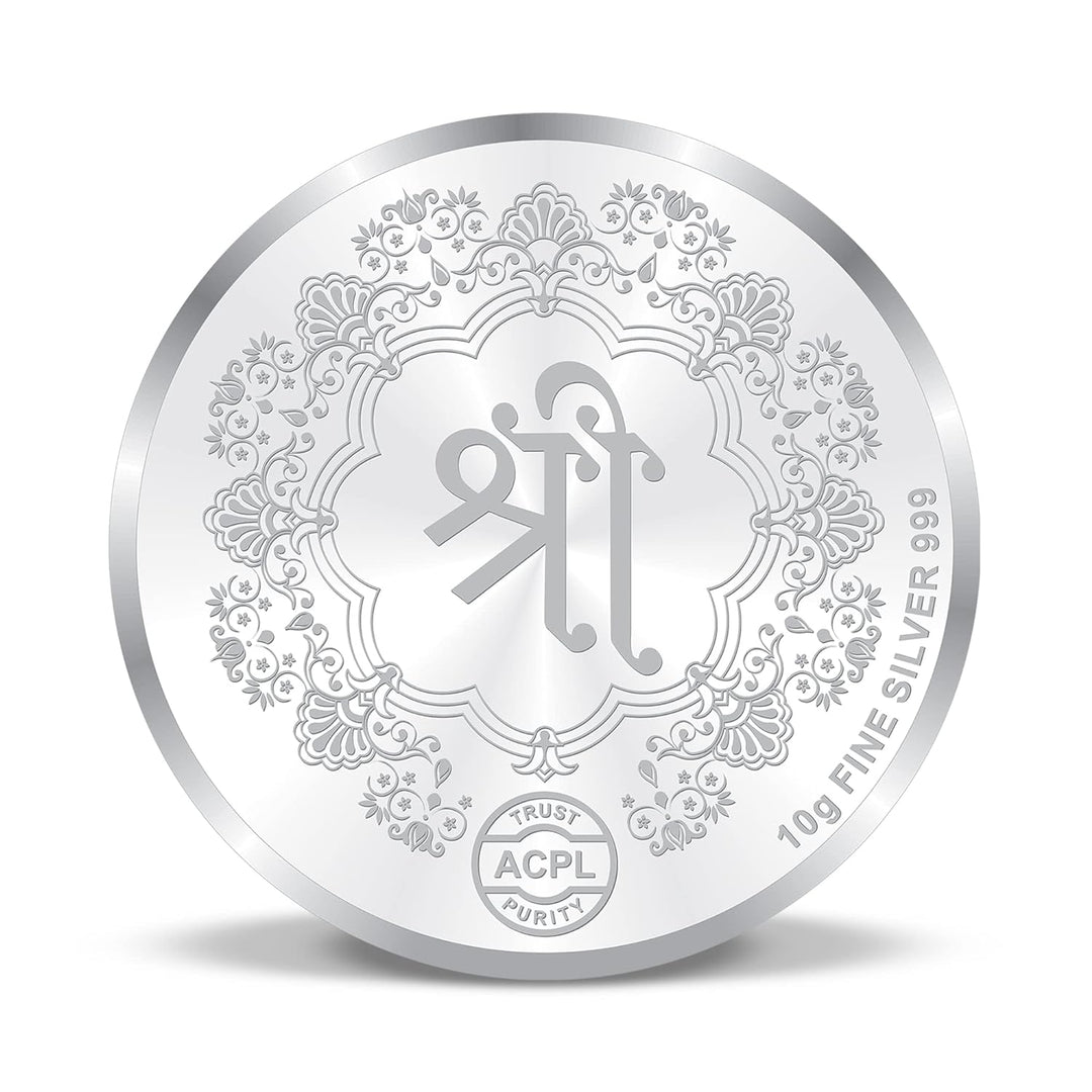 Taraash Traditional Lakshmiji 999 Purity 10 Gram Silver Coin CF11R2G10 - Taraash