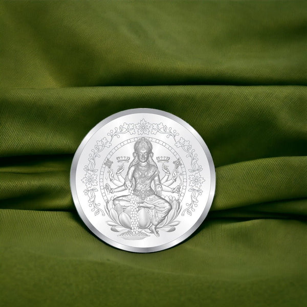 Taraash Traditional Lakshmiji 999 Purity 10 Gram Silver Coin CF11R2G10W - Taraash