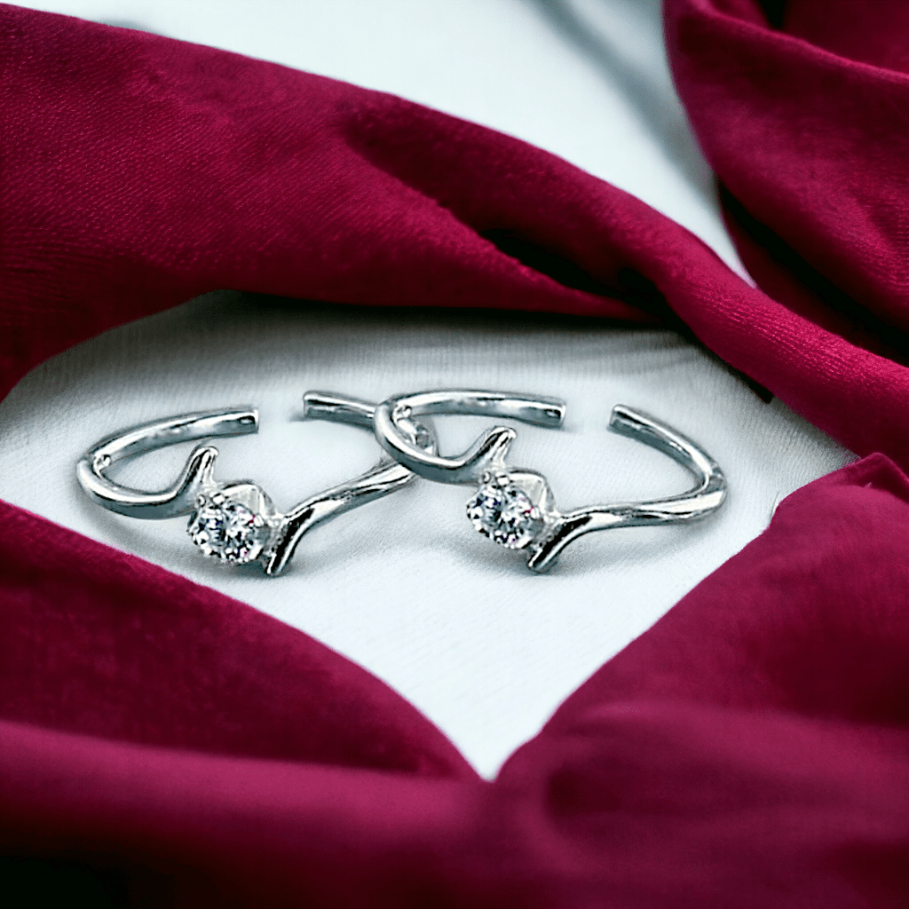 Cz toe rings deals