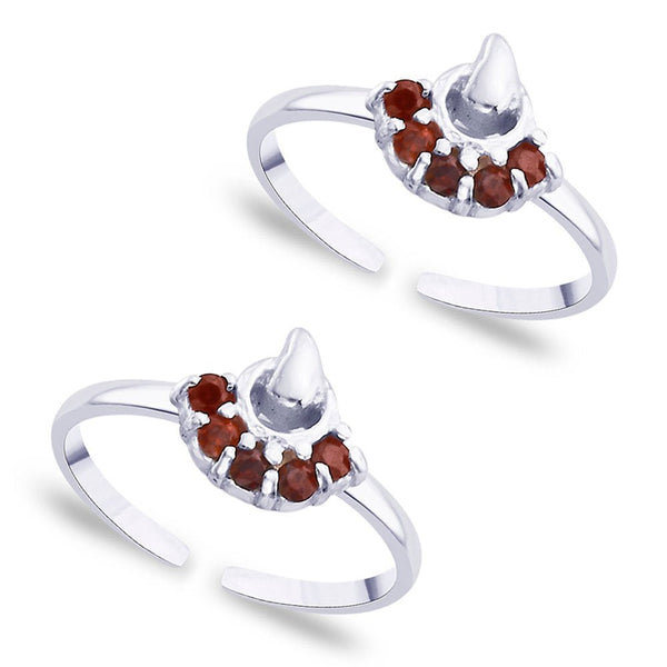 Taraash White CZ 925 Sterling Silver Toe Ring For Women LR0801S - Taraash