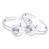 Taraash White CZ 925 Sterling Silver Toe Ring For Women LR0877S - Taraash